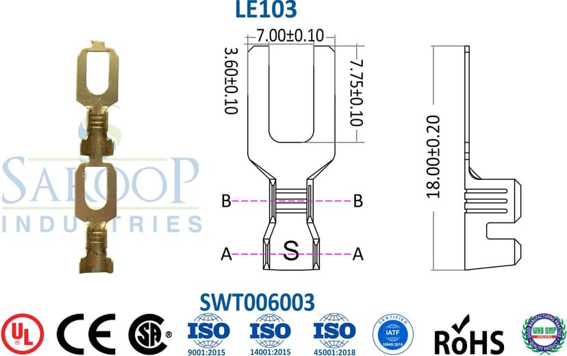 Fork Series Terminal - LE103 (SWT006003)